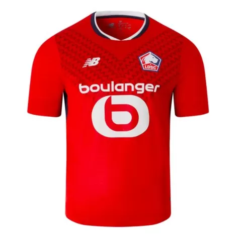 2024 2025 Lille OSC Mens Home Soccer Jersey 80th Anniversary