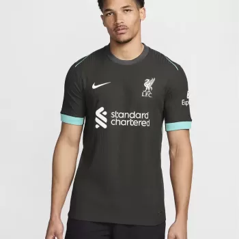2024 2025 Liverpool FC Mens Away Authentic Soccer Jersey Player Version Black