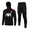 2024 2025 Liverpool FC Mens Black Training Hooded Technical Soccer Tracksuit Kit 2024 2025 Liverpool FC Mens Black Training Hooded Technical Soccer Tracksuit Kit