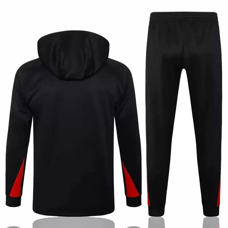 2024 2025 Liverpool FC Mens Black Training Hooded Technical Soccer Tracksuit Kit 2024 2025 Liverpool FC Mens Black Training Hooded Technical Soccer Tracksuit Kit