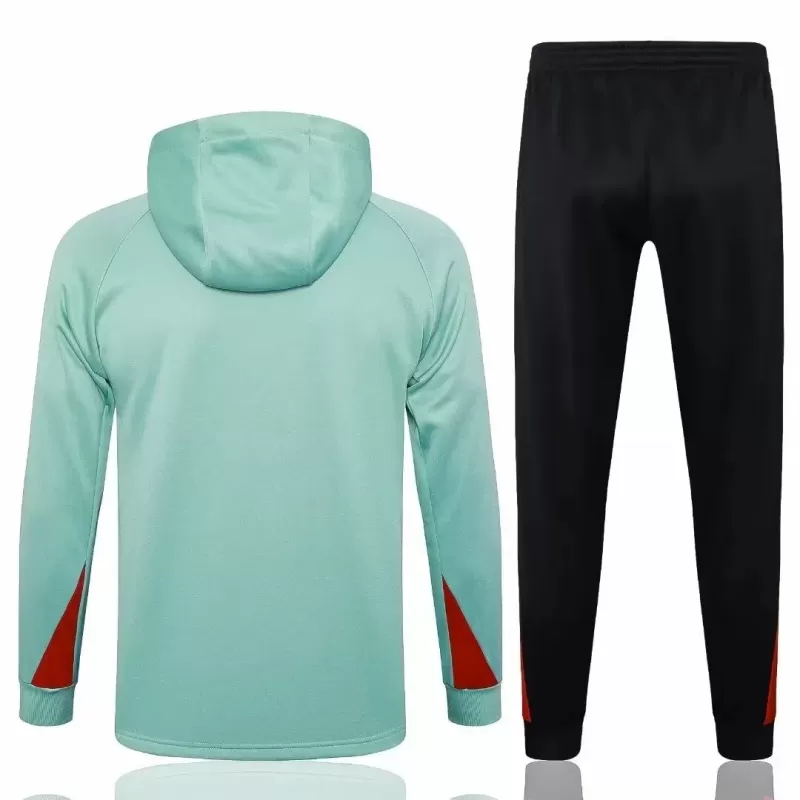 2024 2025 Liverpool FC Mens Green Training Hooded Technical Soccer Tracksuit Kit 2024 2025 Liverpool FC Mens Green Training Hooded Technical Soccer Tracksuit Kit