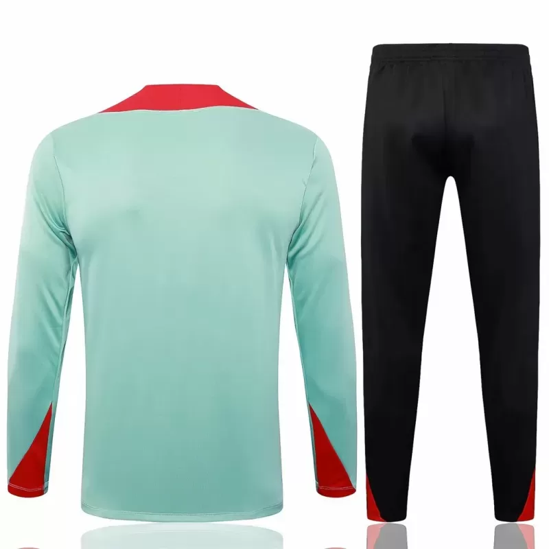 2024 2025 Liverpool FC Mens Green Training Technical Soccer Tracksuit Kit