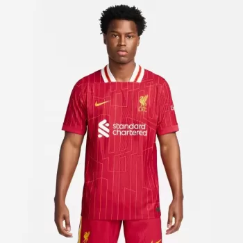 2024 2025 Liverpool FC Mens Home Authentic Soccer Jersey 1984 European Champions Tribute