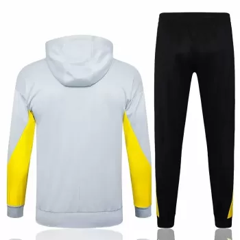2024 2025 Liverpool FC Mens White Training Hooded Presentation Soccer Tracksuit Kit