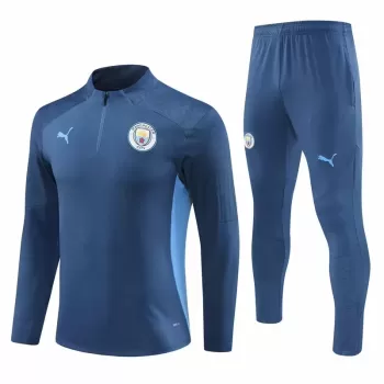 2024 2025 Manchester City FC Mens Navy Training Technical Soccer Tracksuit Kit