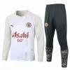 2024 2025 Manchester City FC Mens White Training Technical Soccer Tracksuit Kit 2024 2025 Manchester City FC Mens White Training Technical Soccer Tracksuit Kit