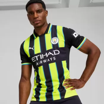 2024 2025 Manchester City Mens Away Authentic Soccer Jersey 1999 Comeback