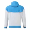 2024 2025 Manchester City Mens Blue Hooded Soccer Jacket