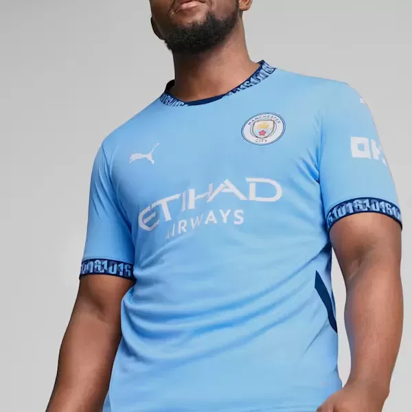 2024 2025 Manchester City Mens Home Authentic Soccer Jersey Player Version