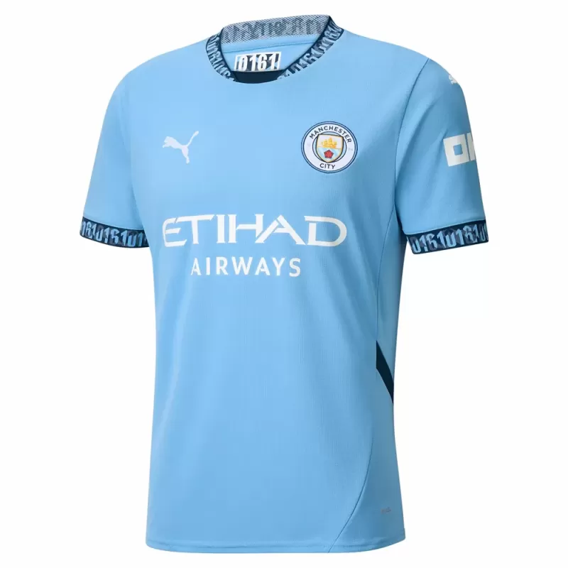 2024 2025 Manchester City Mens Home Soccer Jersey 0161 Edition