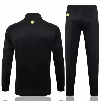 2024 2025 Manchester United FC Mens Black Training Presentation Soccer Tracksuit Kit