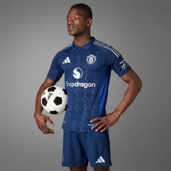 2024 2025 Manchester United Mens Away Authentic Soccer Jersey Player Version Indigo