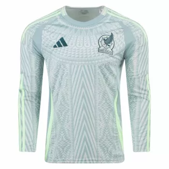 2024 2025 Mexico Mens Away Long Sleeve Soccer Jersey Snake Scale