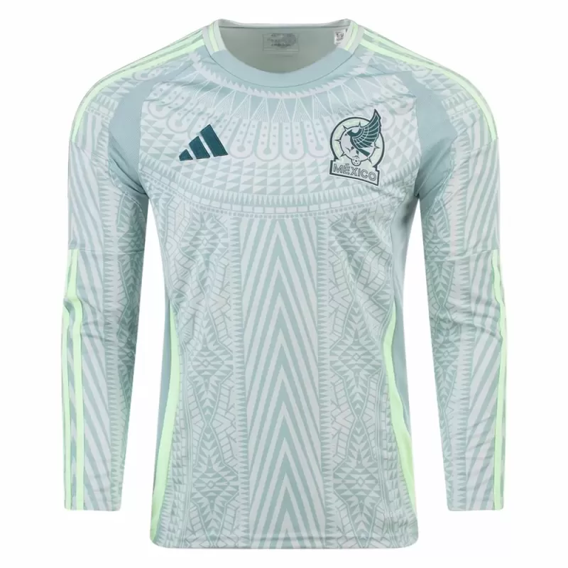 2024 2025 Mexico Mens Away Long Sleeve Soccer Jersey Snake Scale 2024 2025 Mexico Mens Away Long Sleeve Soccer Jersey Snake Scale