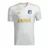 2024 2025 Millonarios FC Mens Away Soccer Jersey White Gold