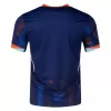 2024 2025 Netherlands Mens Away Soccer Jersey Blue Geometric