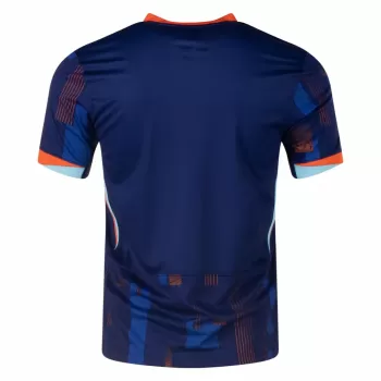 2024 2025 Netherlands Mens Away Soccer Jersey Blue Geometric 2024 2025 Netherlands Mens Away Soccer Jersey Blue Geometric