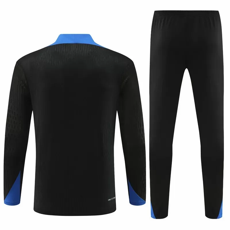 2024 2025 Netherlands Mens Black Training Technical Soccer Tracksuit Kit 2024 2025 Netherlands Mens Black Training Technical Soccer Tracksuit Kit