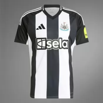 2024 2025 Newcastle United Mens Home Soccer Jersey Classic Stripes