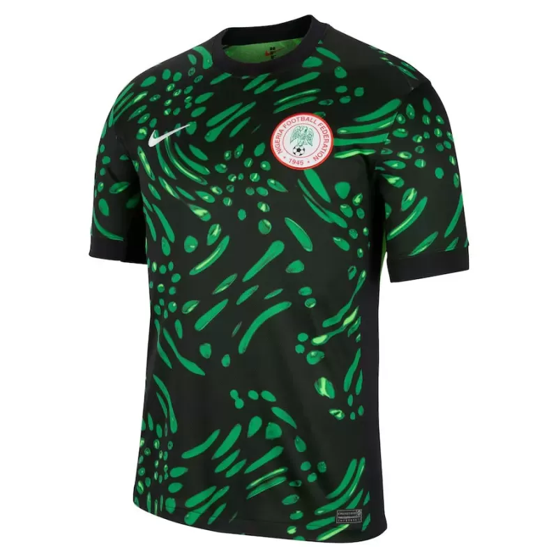 2024 2025 Nigeria Mens Away Soccer Jersey Black Lucky Green 2024 2025 Nigeria Mens Away Soccer Jersey Black Lucky Green
