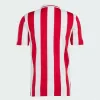 2024 2025 Olympiacos Centenary Soccer Jersey Red White Stripes 2024 2025 Olympiacos Centenary Soccer Jersey Red White Stripes