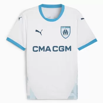 2024 2025 Olympique de Marseille Mens Home Authentic Soccer Jersey Player Version
