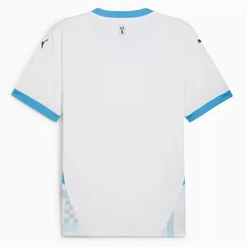 2024 2025 Olympique de Marseille Mens Home Soccer Jersey White Blue