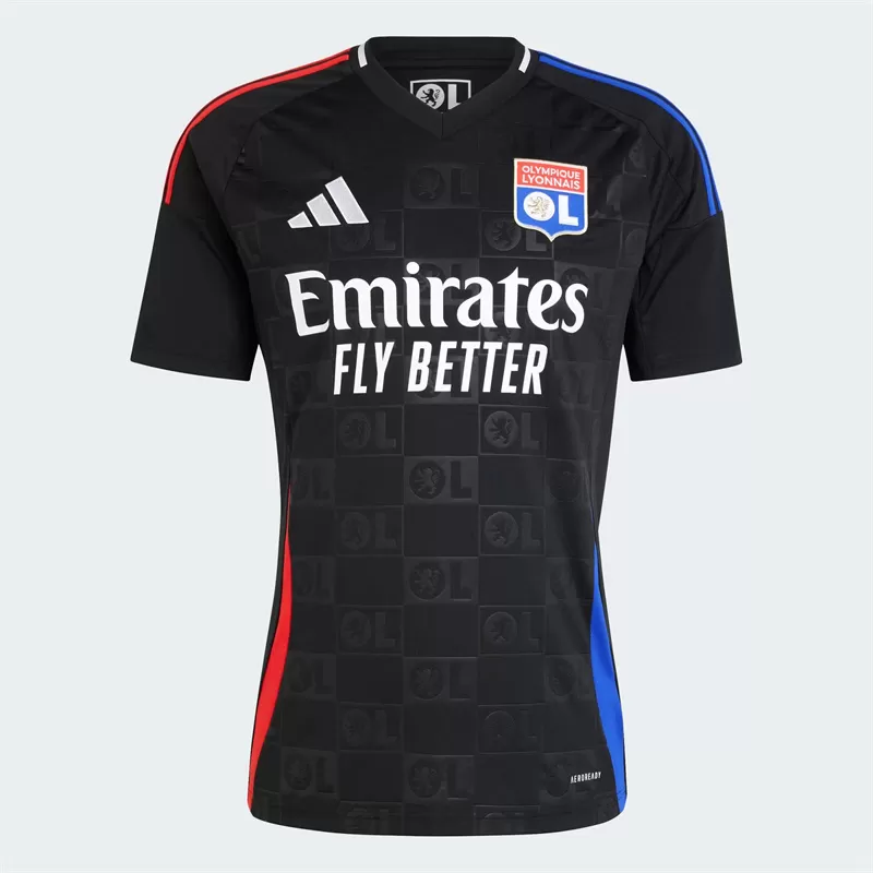 2024 2025 Olympique Lyonnais Mens Away Soccer Jersey Black Heritage 2024 2025 Olympique Lyonnais Mens Away Soccer Jersey Black Heritage