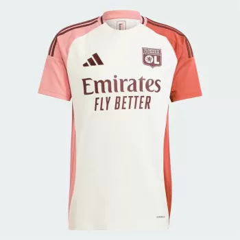 2024 2025 Olympique Lyonnais Mens Third Soccer Jersey Ivory Pastel