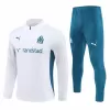2024 2025 Olympique Marseille Mens White Training Technical Soccer Tracksuit Kit 2024 2025 Olympique Marseille Mens White Training Technical Soccer Tracksuit Kit