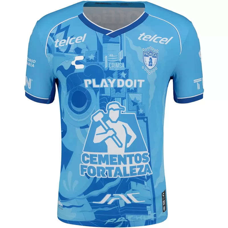 2024 2025 Pachuca Mens Third Soccer Jersey Blue White 2024 2025 Pachuca Mens Third Soccer Jersey Blue White