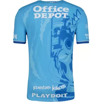 2024 2025 Pachuca Mens Third Soccer Jersey Blue White