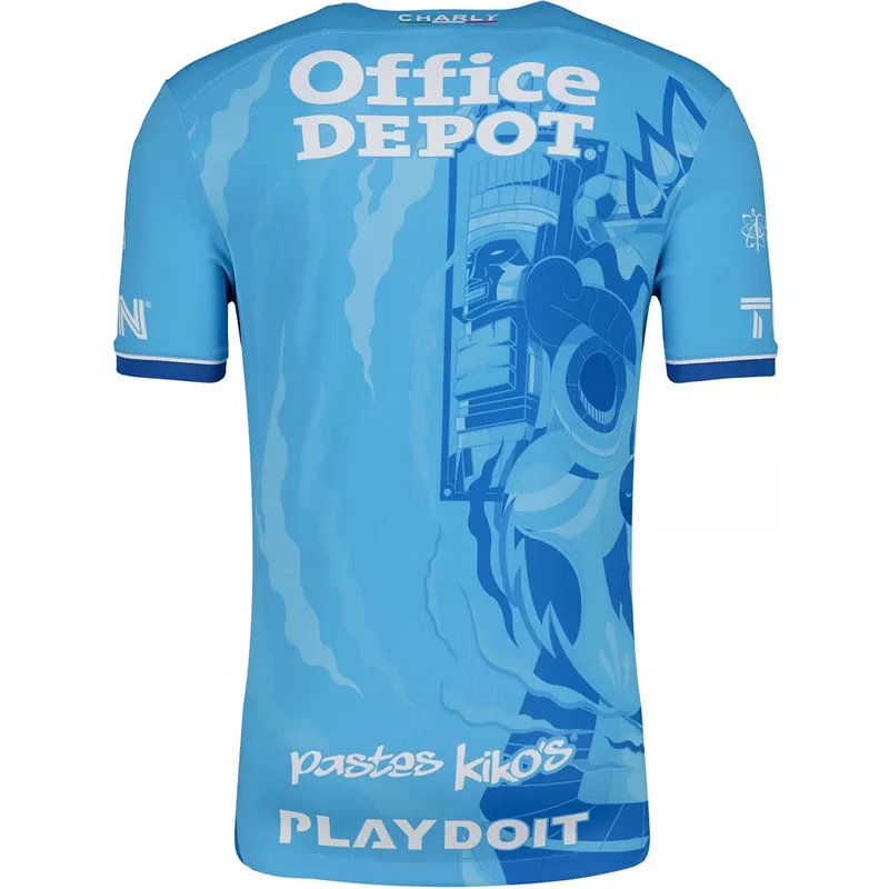 2024 2025 Pachuca Mens Third Soccer Jersey Blue White 2024 2025 Pachuca Mens Third Soccer Jersey Blue White