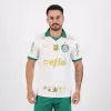 2024 2025 Palmeiras Mens Away Soccer Jersey White Brazilian Champion Patch