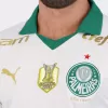 2024 2025 Palmeiras Mens Away Soccer Jersey White Brazilian Champion Patch