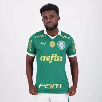 2024 2025 Palmeiras Mens Home Soccer Jersey Brazilian Champion Patch