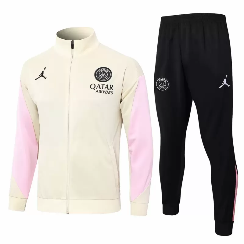 2024 2025 Paris Mens Beige Training Presentation Soccer Tracksuit Kit 2024 2025 Paris Mens Beige Training Presentation Soccer Tracksuit Kit