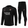 2024 2025 Paris Mens Black Training Technical Soccer Tracksuit Kit