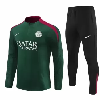 2024 2025 Paris Mens Green Training Technical Soccer Tracksuit Kit