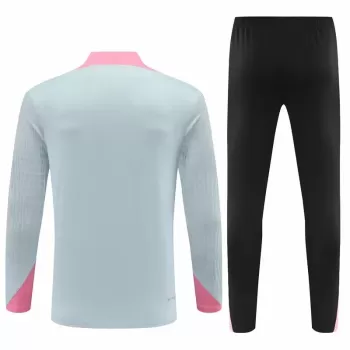 2024 2025 Paris Mens Grey Training Presentation Soccer Tracksuit Kit