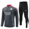2024 2025 Paris Mens Grey Training Technical Soccer Tracksuit Kit