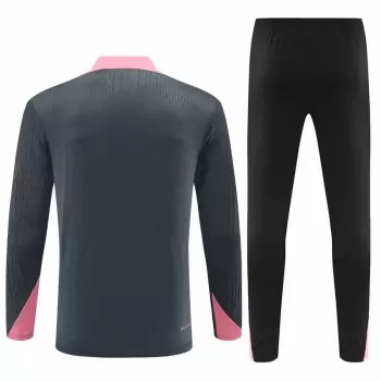2024 2025 Paris Mens Grey Training Technical Soccer Tracksuit Kit