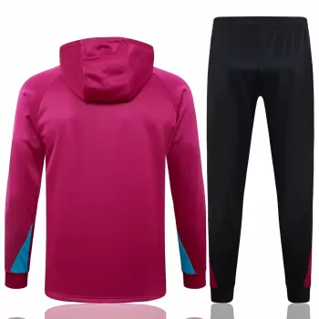 2024 2025 Paris Mens Maroon Training Hooded Technical Tracksuit Kit