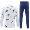 2024 2025 Paris Mens White Training Technical Soccer Tracksuit Kit 2024 2025 Paris Mens White Training Technical Soccer Tracksuit Kit