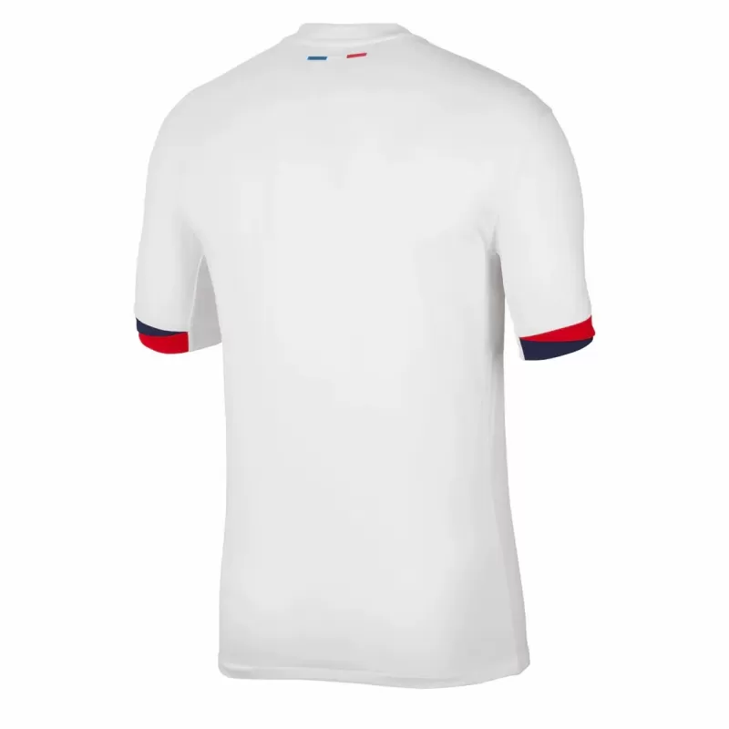 2024 2025 Paris Saint Germain Mens Away Soccer Jersey White Blue