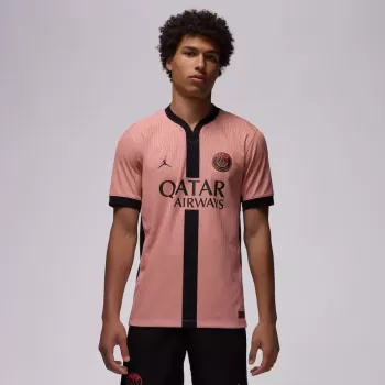 2024 2025 Paris Saint Germain Mens Third Authentic Soccer Jersey Pink Player Version