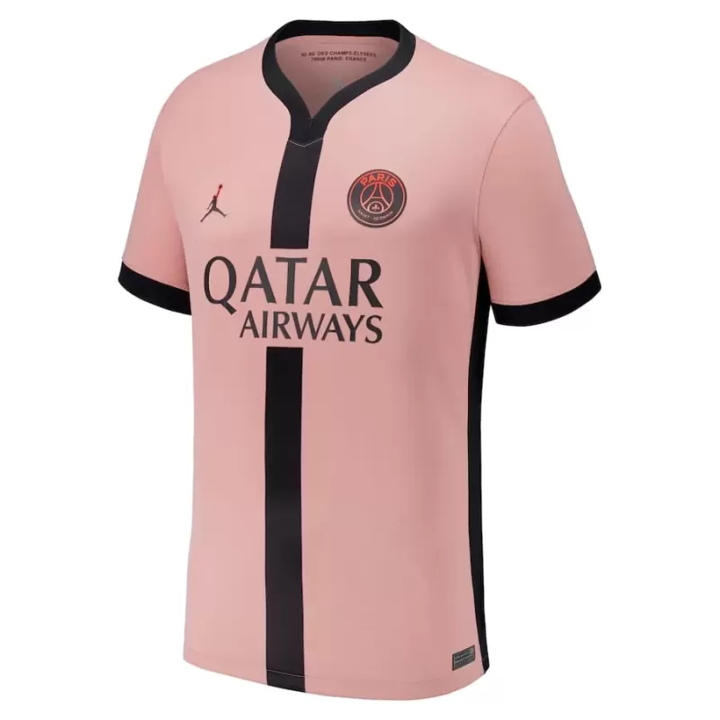 2024 2025 Paris Saint Germain Mens Third Soccer Jersey Pale Pink