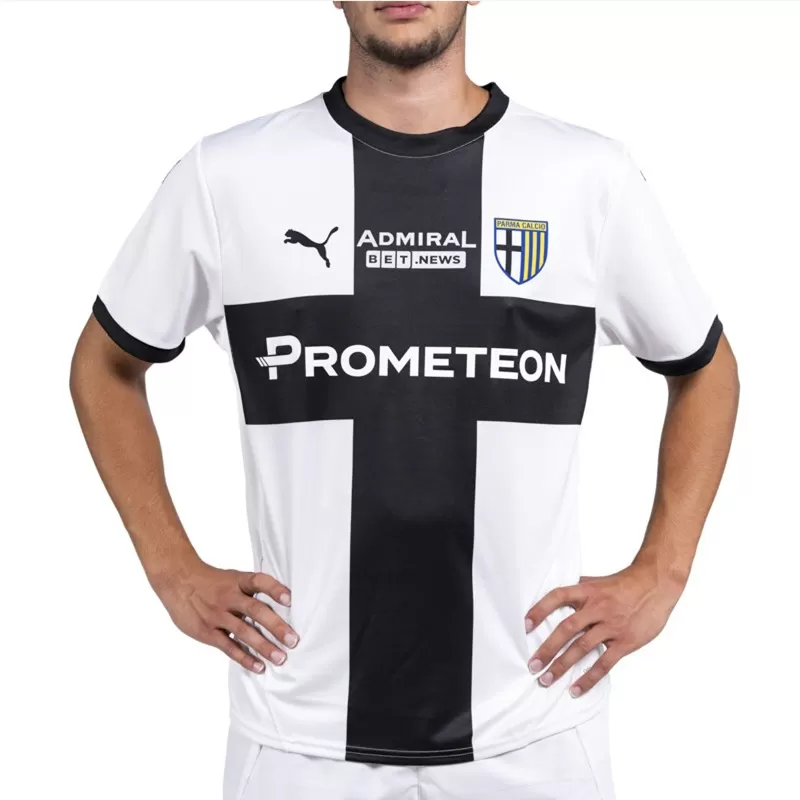 2024 2025 Parma Calcio 1913 Mens Home Soccer Jersey Tardini 100 2024 2025 Parma Calcio 1913 Mens Home Soccer Jersey Tardini 100