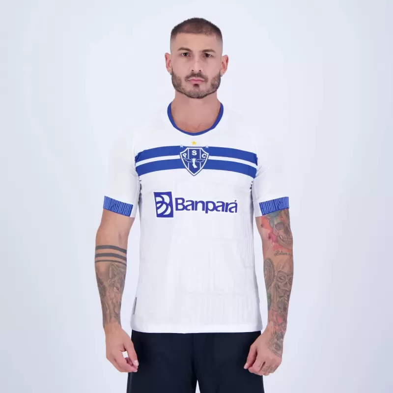 2024 2025 Paysandu Mens Away Soccer Jersey Sentinela White