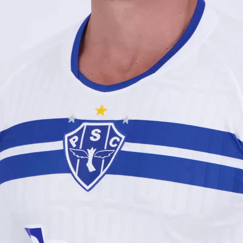 2024 2025 Paysandu Mens Away Soccer Jersey Sentinela White